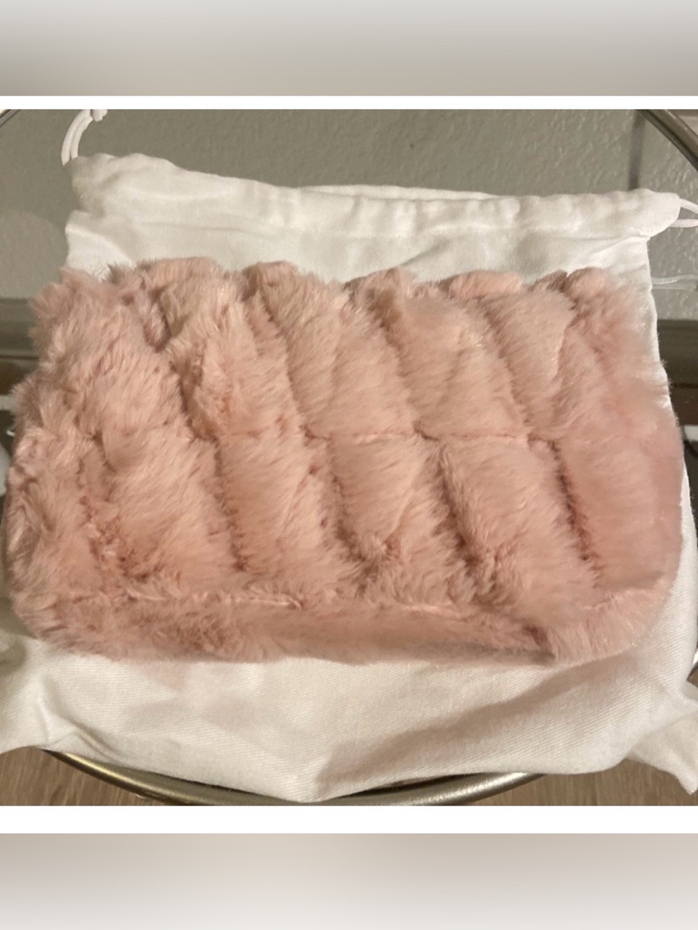 VERSACE FAUX FUR MINI BAG in PINK - Picture 9 of 11
